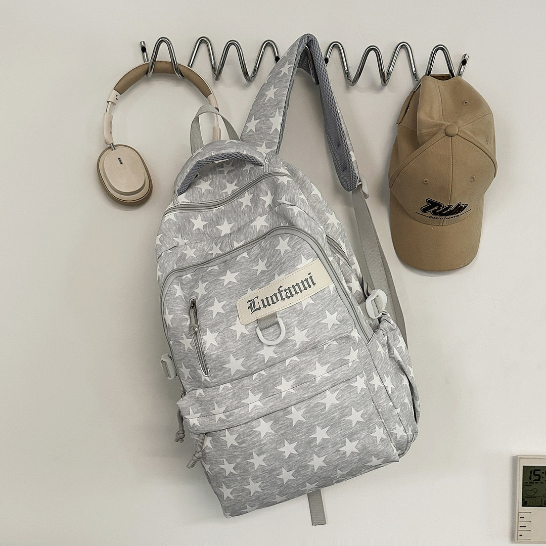 Casual Star-Patterned Backpack Kalsten 1791205638