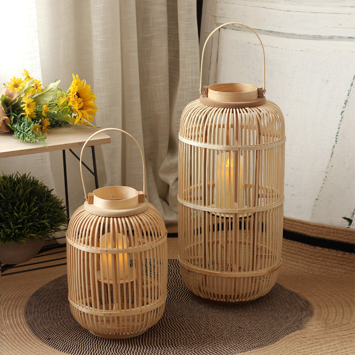 Decorative Lantern made of Rattan Kalsten