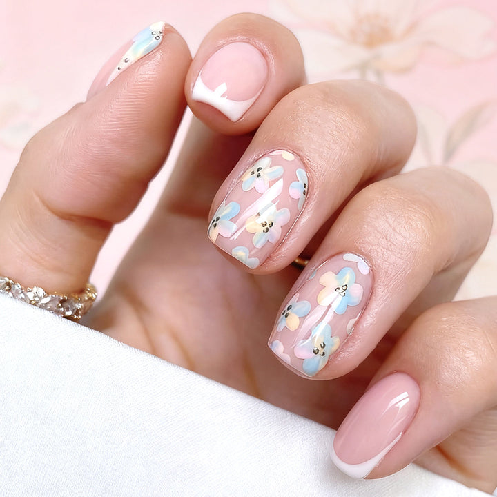 Floral Design Press-On Nails Kalsten