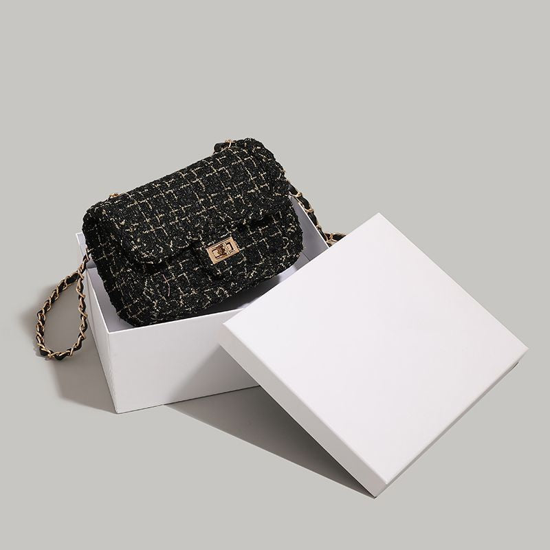 Elegant Tweed Crossbody Bag Kalsten