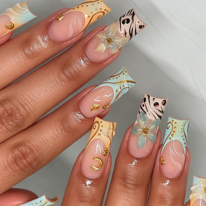 Elegant Press-On Nail Art Set Kalsten