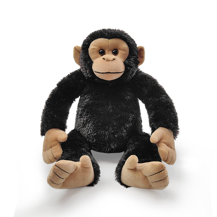 Plush Sitting Gorilla Toy with Long Faux Fur and Soft Bean-Fill Kalsten