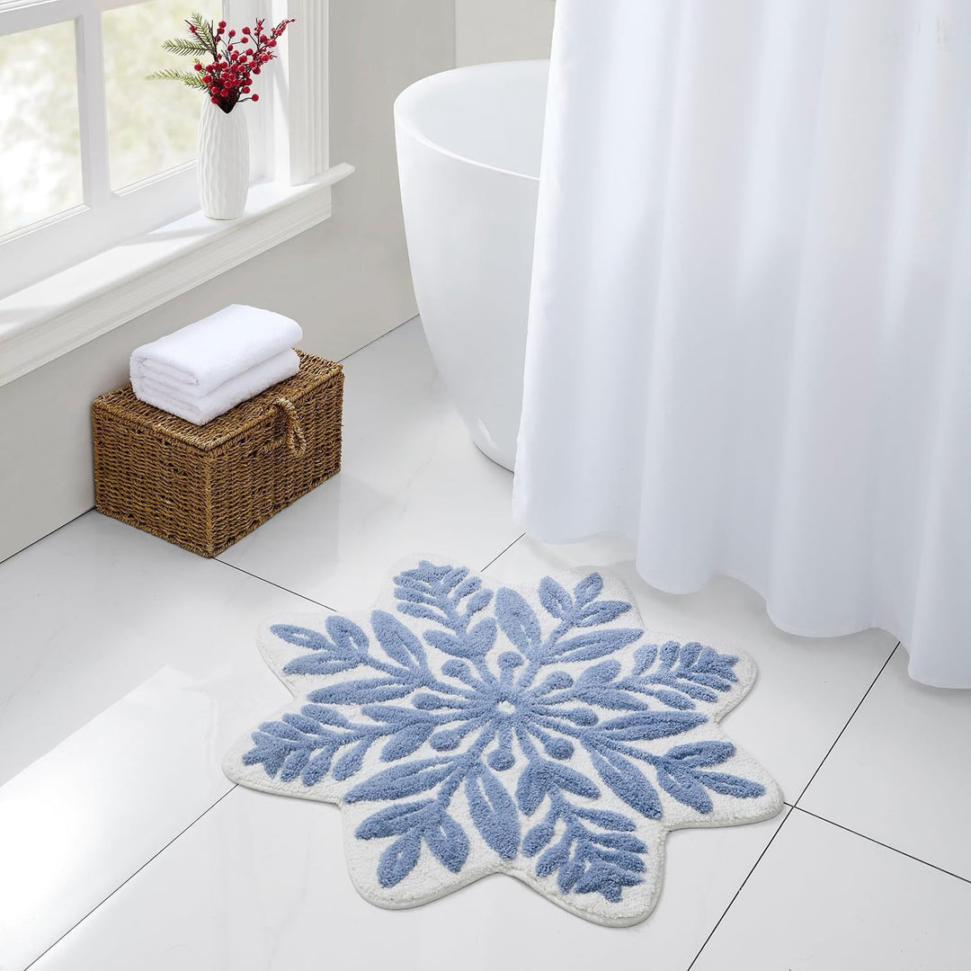 Floral Leaf Shaped Bath Mat Kalsten