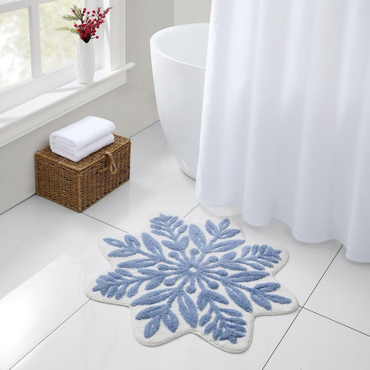Floral Leaf Shaped Bath Mat Kalsten