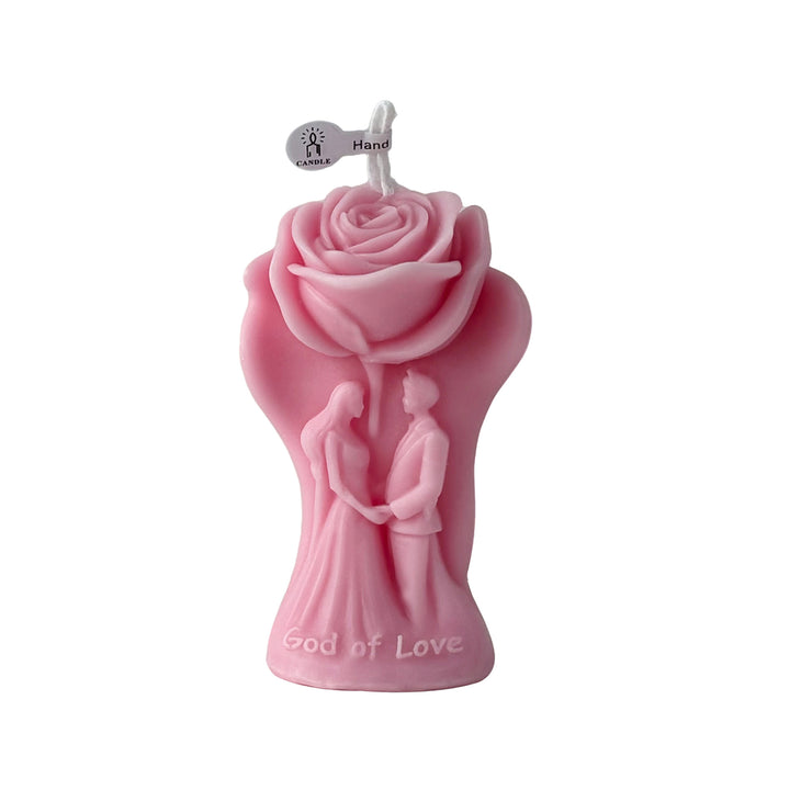 Romantic Embrace Rose Candle