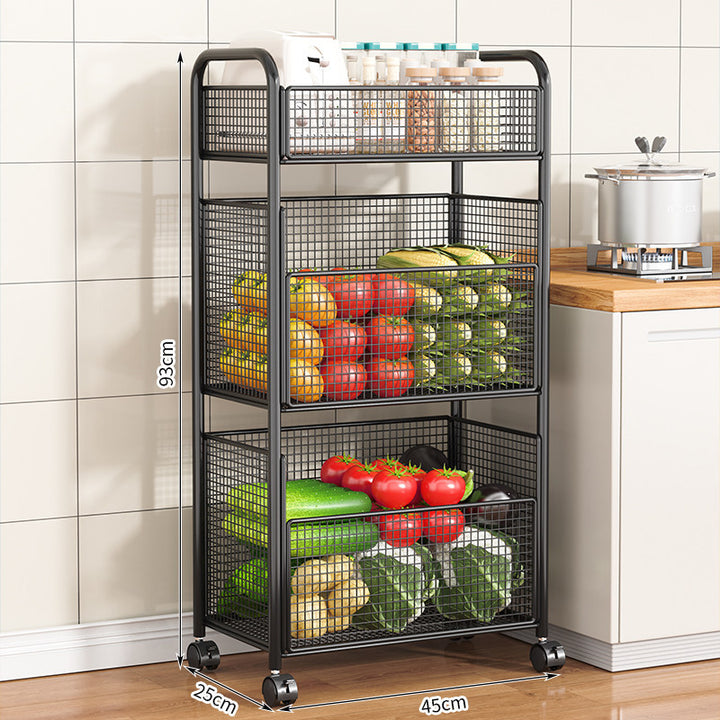 Rolling Kitchen Storage Rack Kalsten