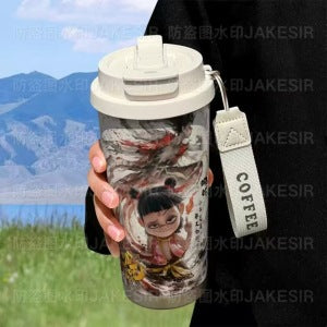 Ladies Insulated Coffee Mug with Funny Hello Kitty Design Kalsten