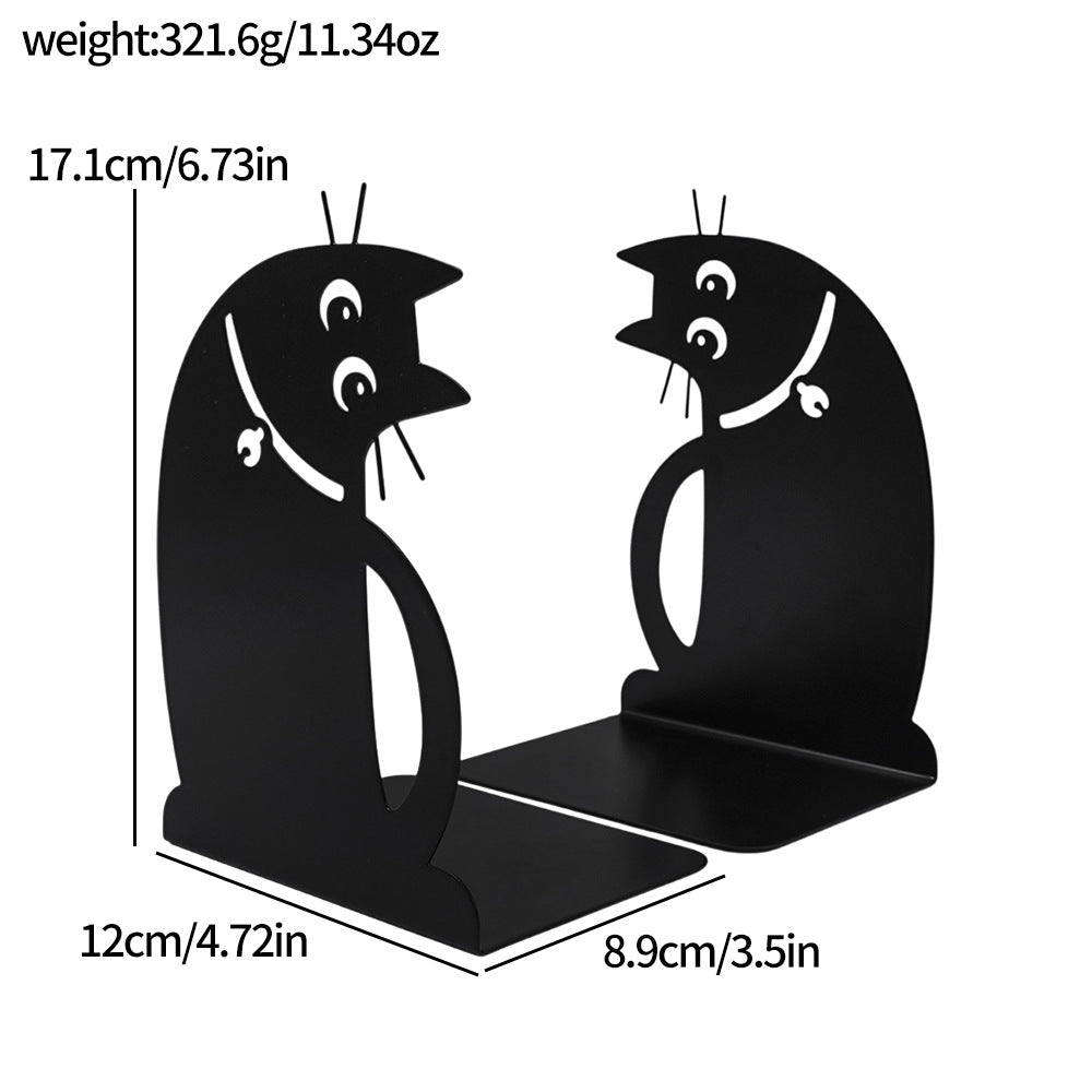 Cat Silhouette Decorative Bookends