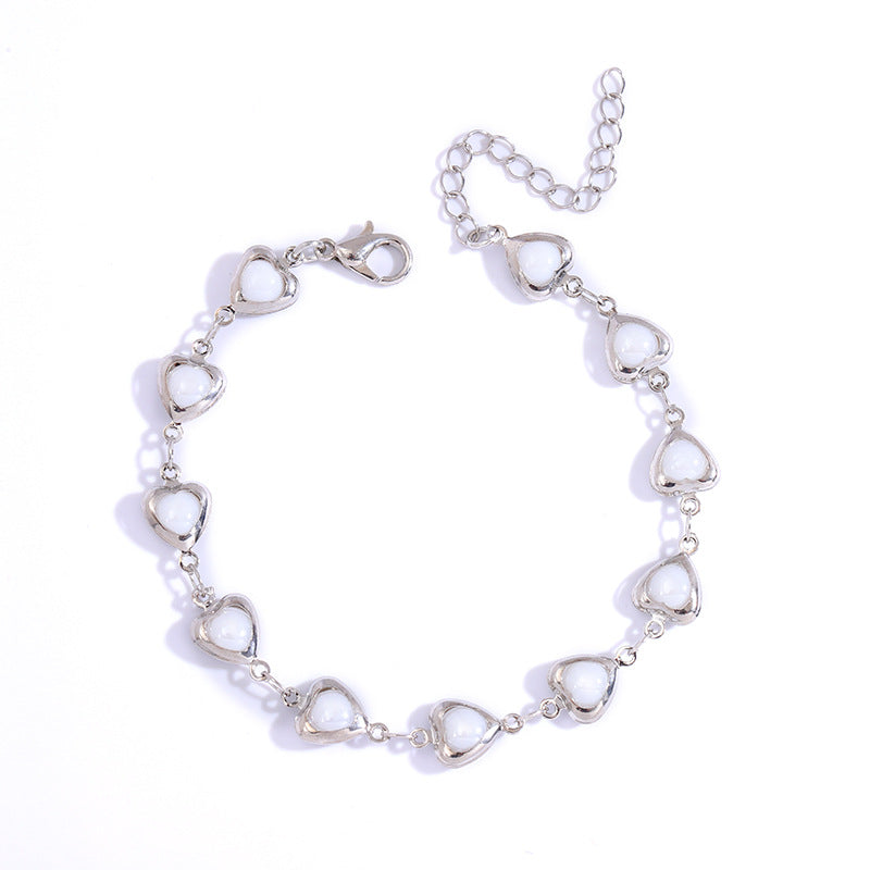 Heart-Shaped Link Anklet Kalsten