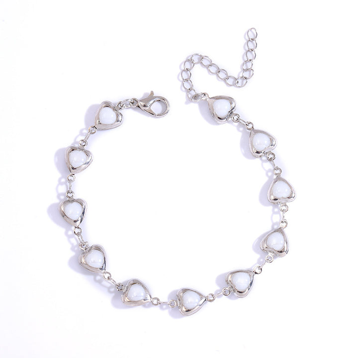 Heart-Shaped Link Anklet Kalsten