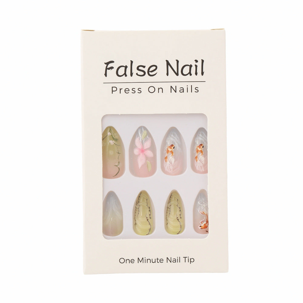 Artificial nails with floral designs Kalsten
