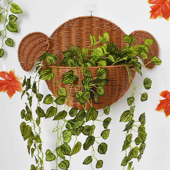 Decorative Dog-Shaped Woven Storage Basket Kalsten