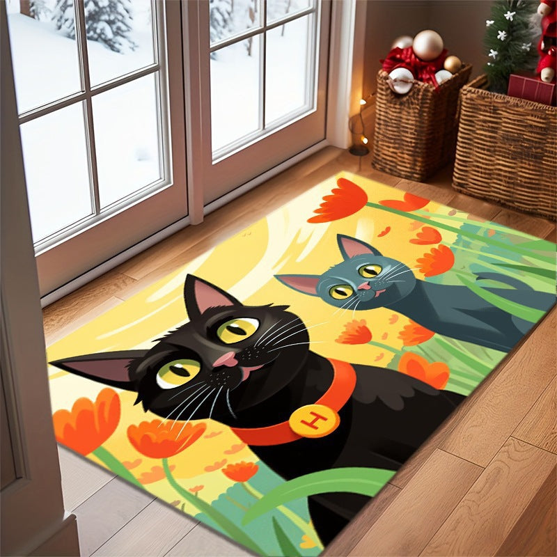 Soft Plush Cat Paw Bath Mat