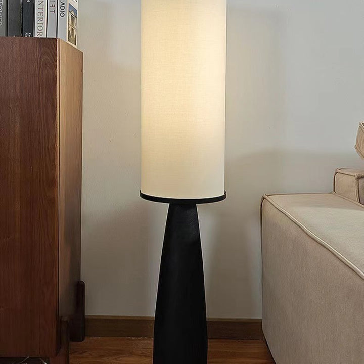 Modern Minimalist Floor Lamp with Integrated Side Table
