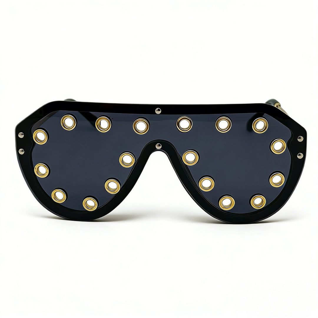 Women's statement sunglasses in futuristic design with decorative elements Kalsten