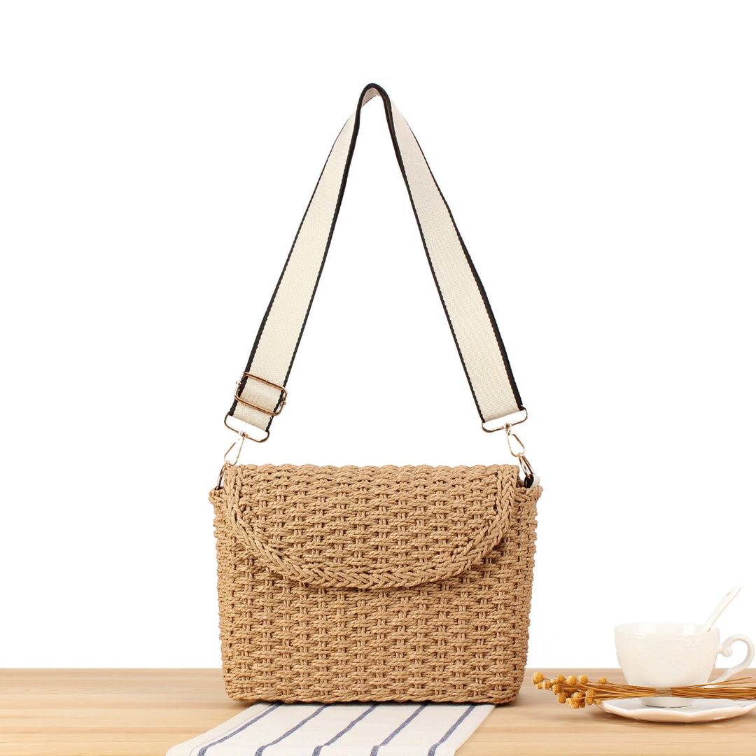 Shoulder bag in handcrafted woven style Kalsten