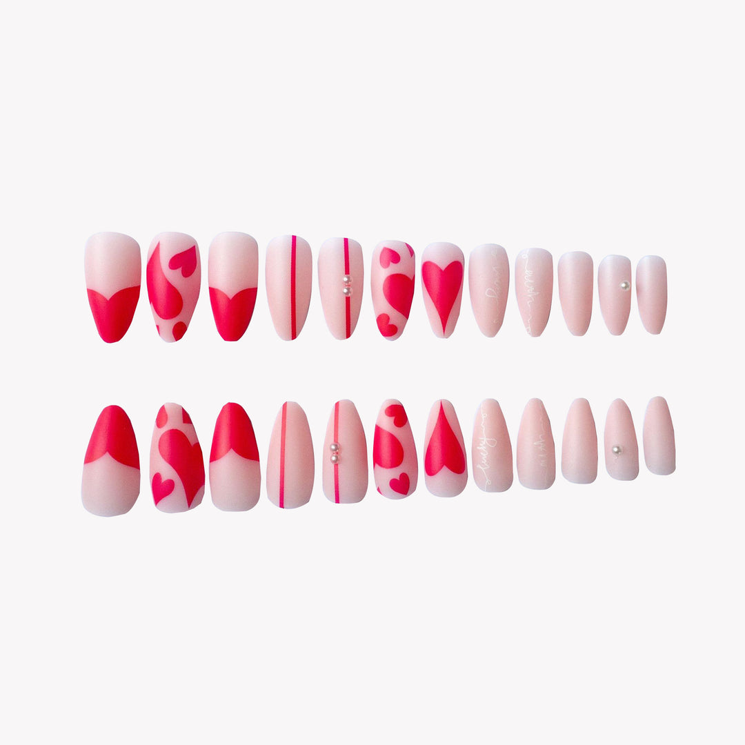 Artistic Heart Accent Nail Art Set
