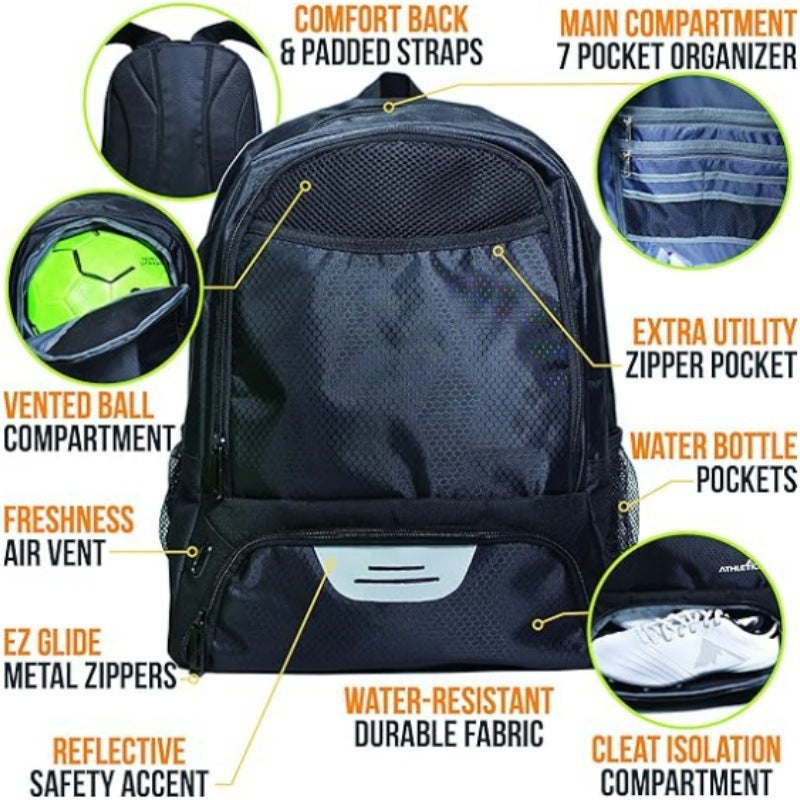 Versatile Soccer Equipment Backpack Kalsten