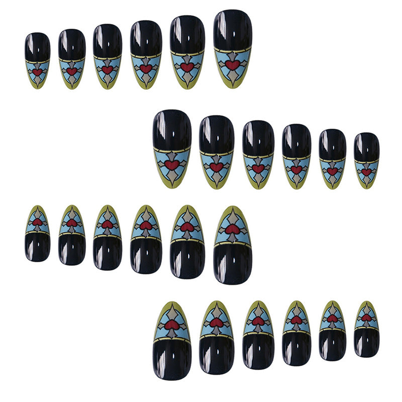 Stained Glass Inspired Press-On Nails Kalsten