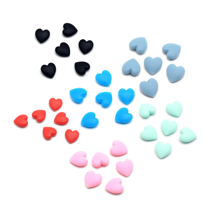 Decorative Heart Shaped Rubber Charms Kalsten