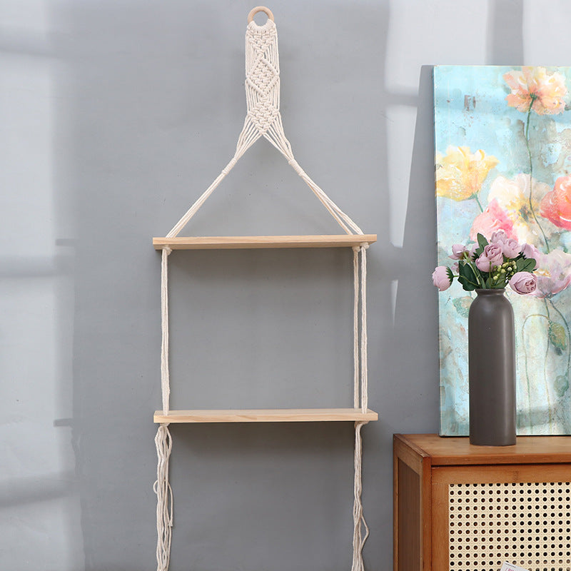 Macrame Wall Mounted Shelf Kalsten