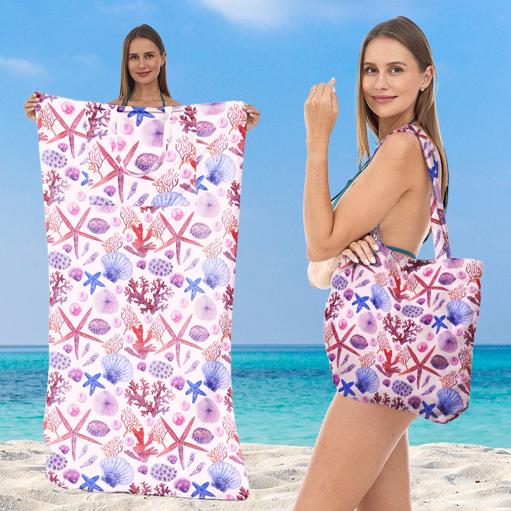 Beach towel with creative sea turtle pattern Kalsten
