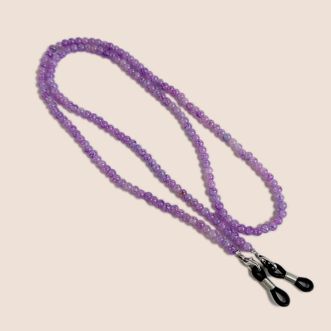 Natural Amethyst Beaded Eyewear Chain Kalsten