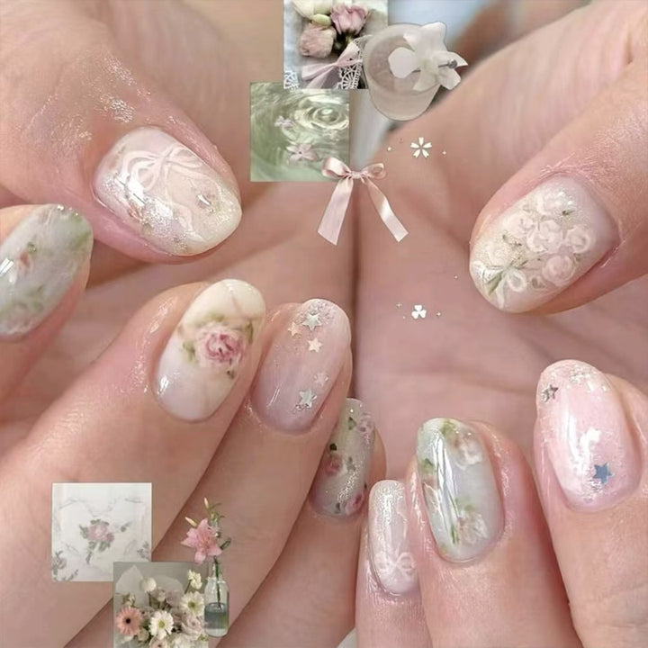 Stylish Press-On Nail Wraps Kalsten