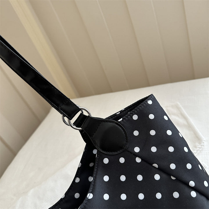 Stylish Polka Dot Shoulder Tote
