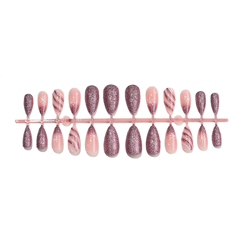 Glamorous Glittery Press-On Nail Collection Kalsten