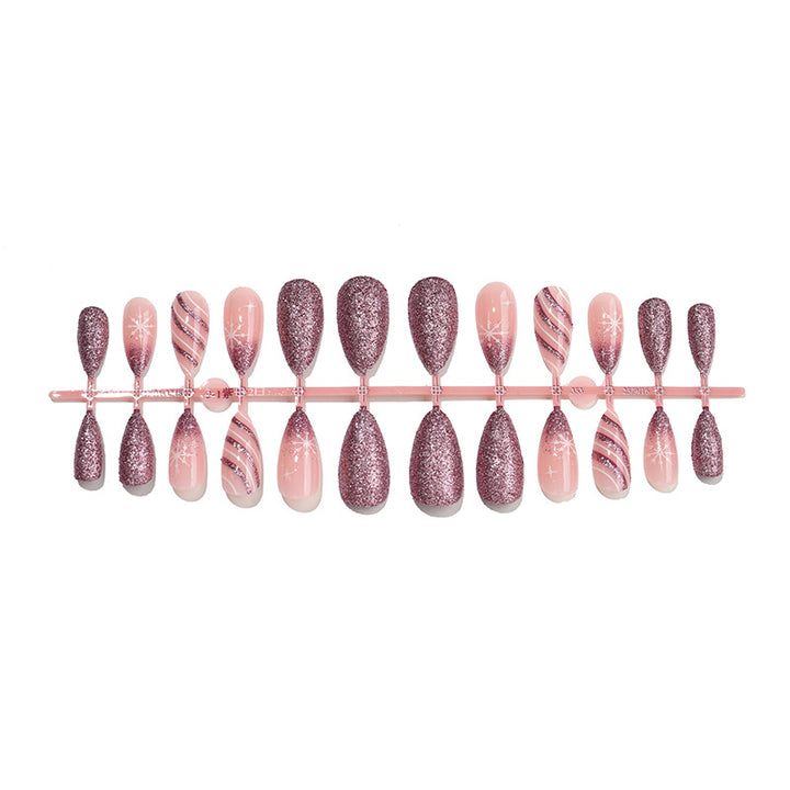 Glamorous Glittery Press-On Nail Collection Kalsten