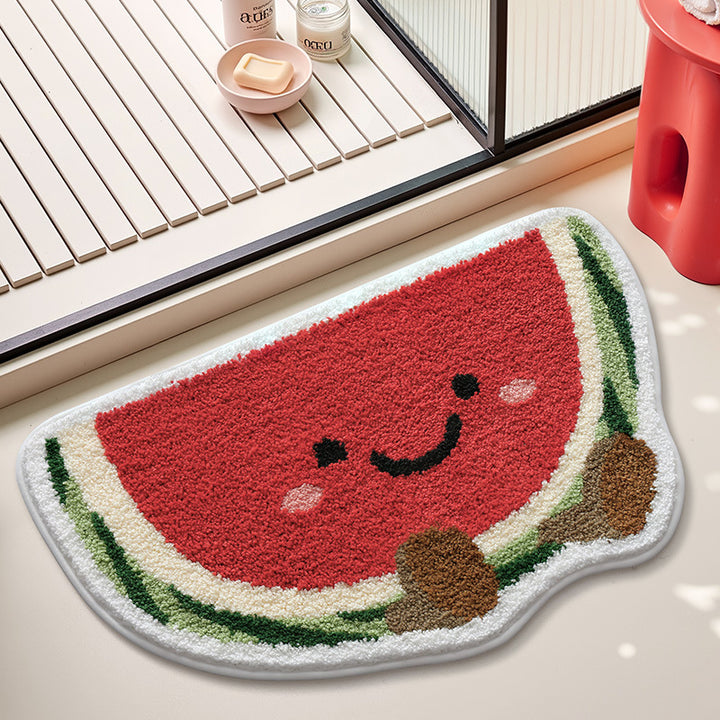Cute Citrus Fruit Design Bath Mat Kalsten