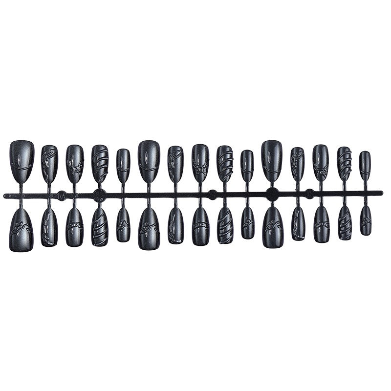 Creative artificial nail set with elegant design and different shapes Kalsten