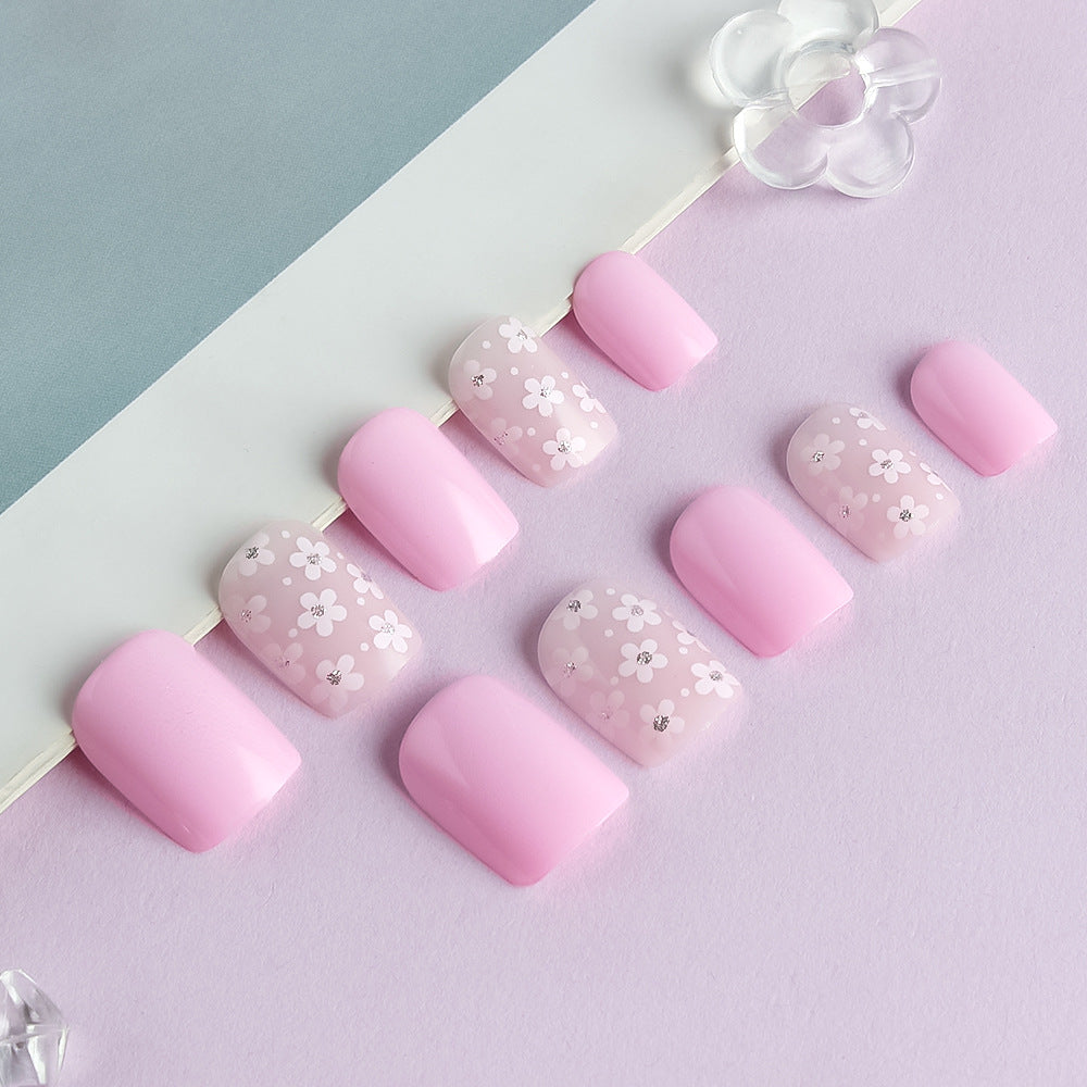 Floral Themed Press-On Nail Art Set Kalsten