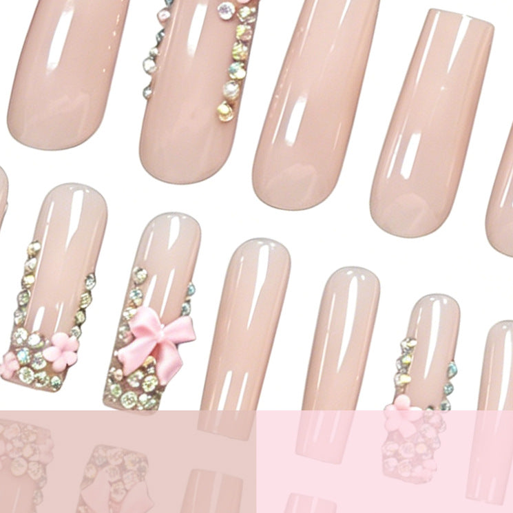 Glamorous 3D Floral Acrylic Nail Art Enhancements Kalsten