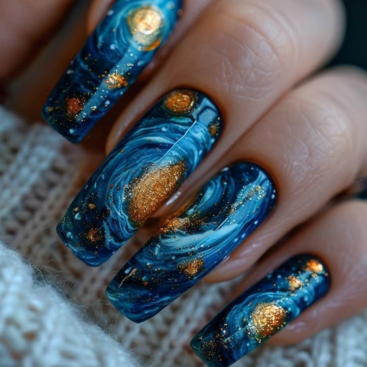 Creative Nail Art Set with Galactic Design Kalsten