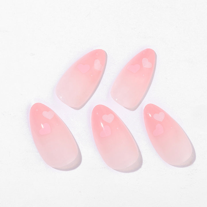Elegant Almond-Shaped Press-On Nail Set kalsten