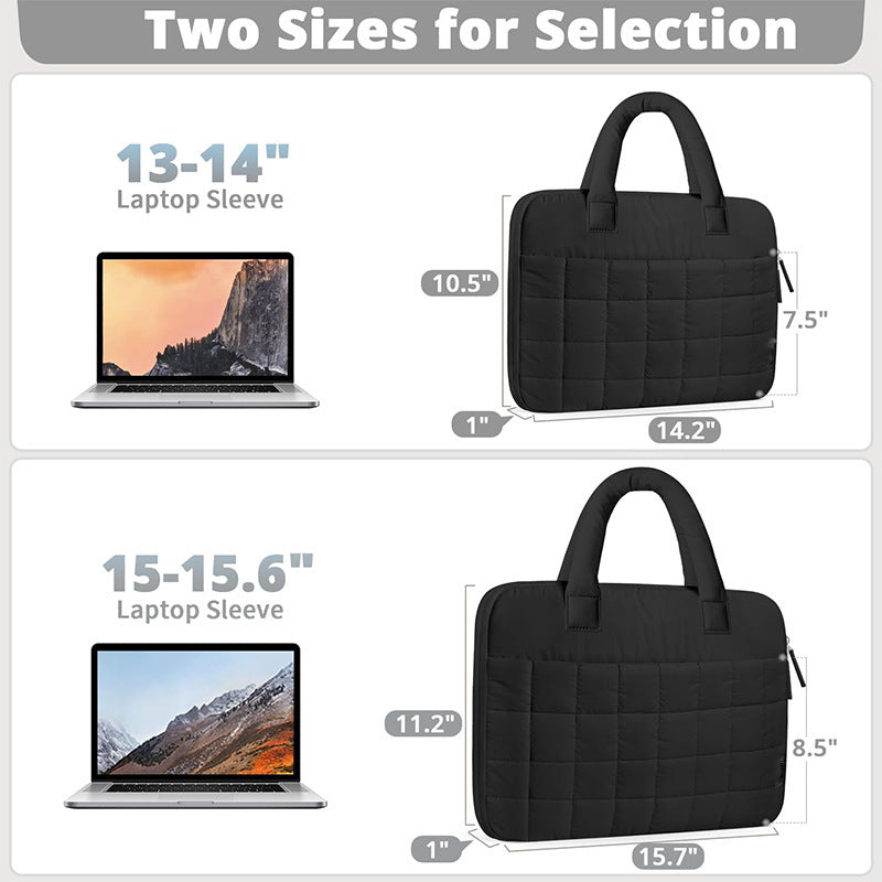 Padded Laptop Handbag with Versatile Interior Pockets Kalsten