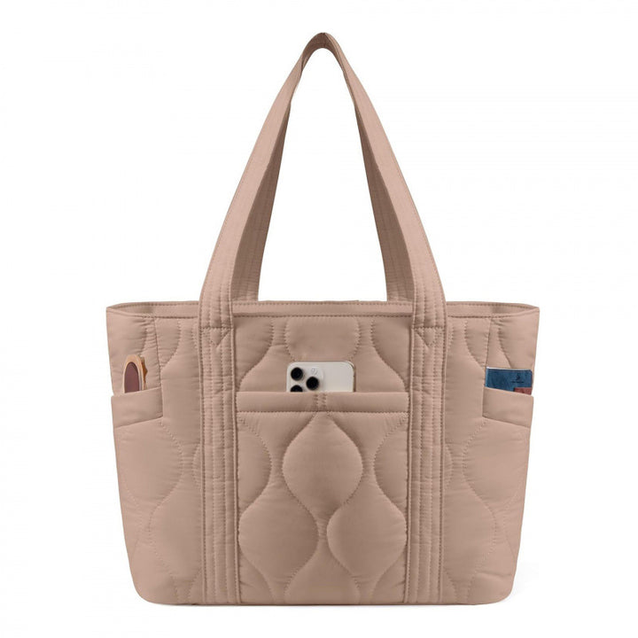 Quilted everyday bag with multiple outer pockets Kalsten