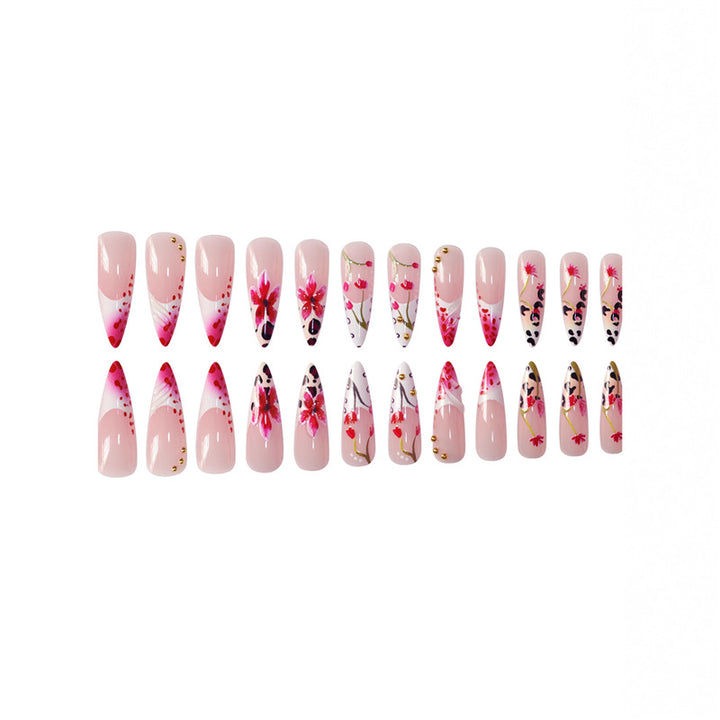 Premium Floral Acrylic Nail Art Set Kalsten