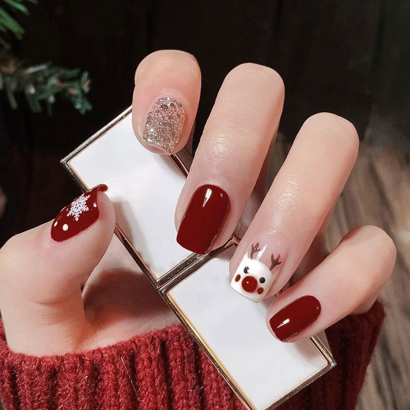Festive Themed Decorative Press-On Nails Kalsten