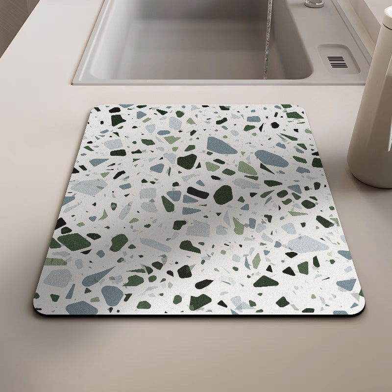 Artistic Terrazzo-Pattern Kitchen Mat Kalsten
