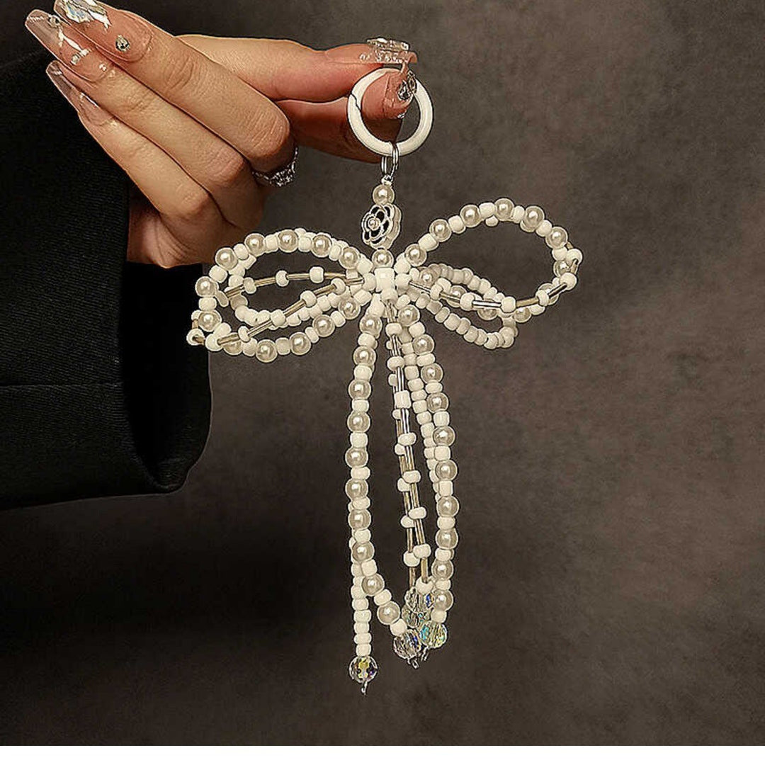 Decorative Beaded Bow Keychain Kalsten
