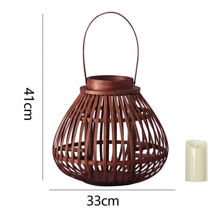Handmade Rattan Lantern Kalsten