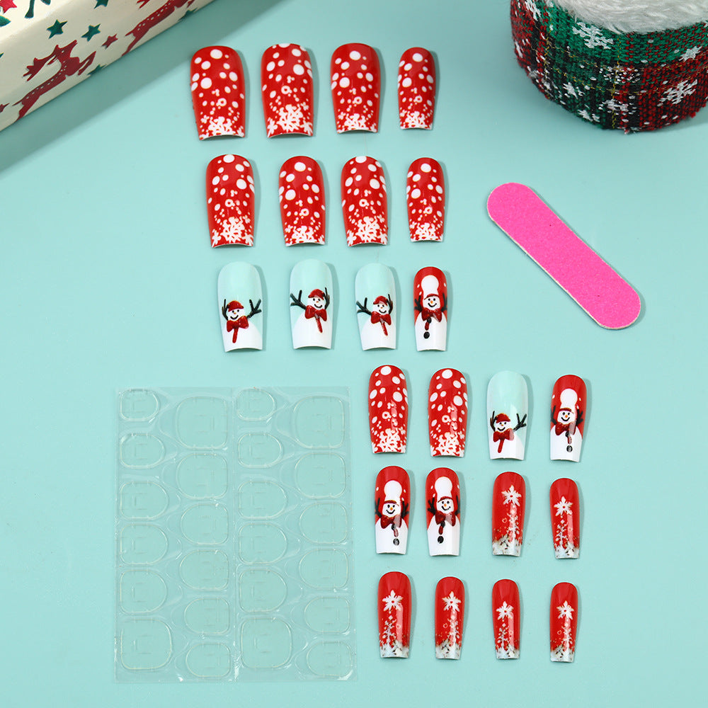 Artificial nails with festive Christmas designs Kalsten