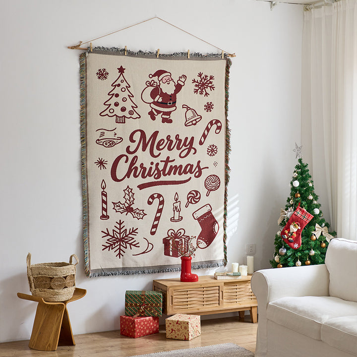 Festive Character-Themed Throw Blanket