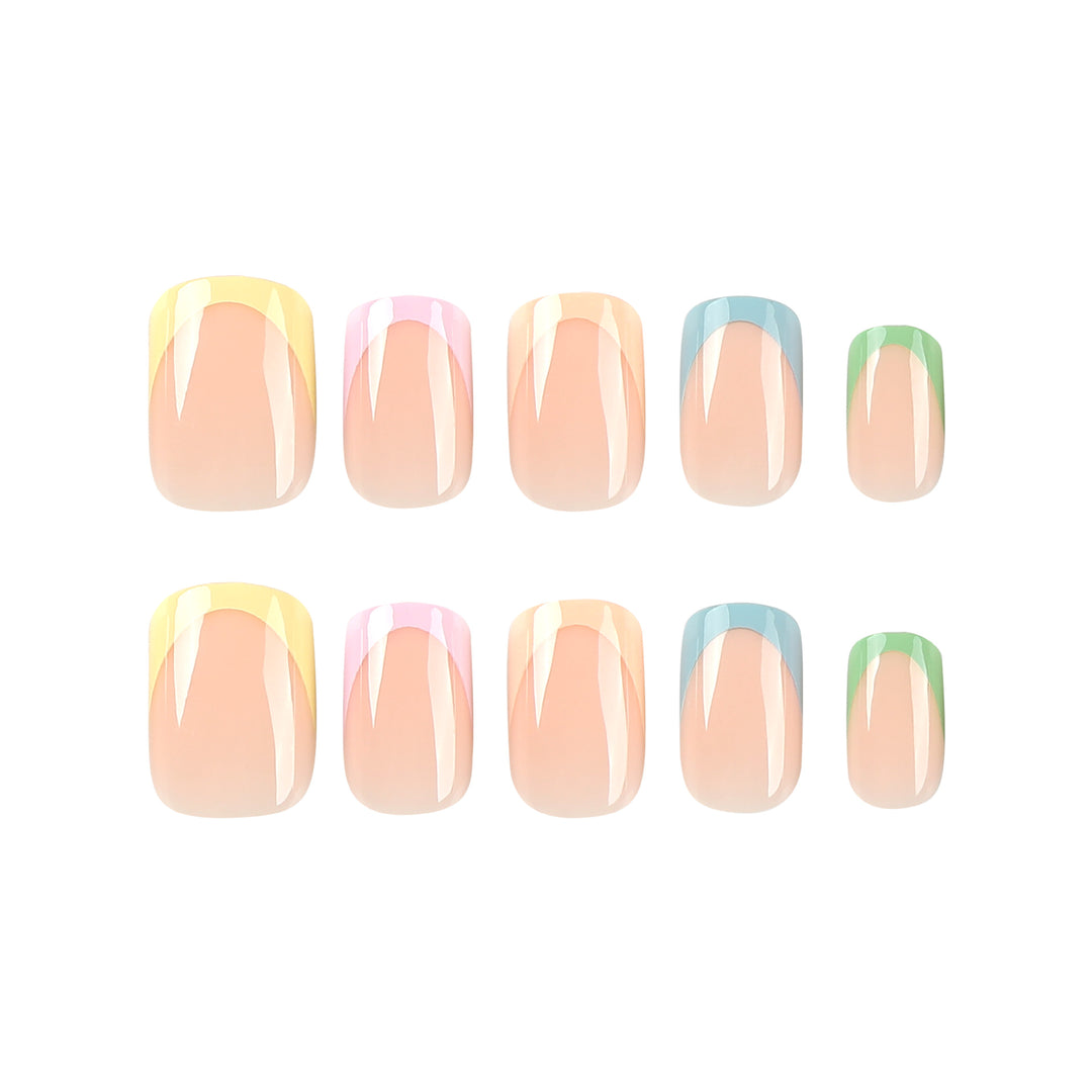 Artistic nail decoration with delicate gradient and elegant tips Kalsten