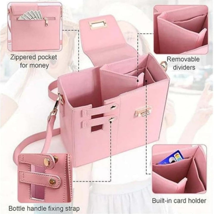 Insulated Beverage Holder Satchel