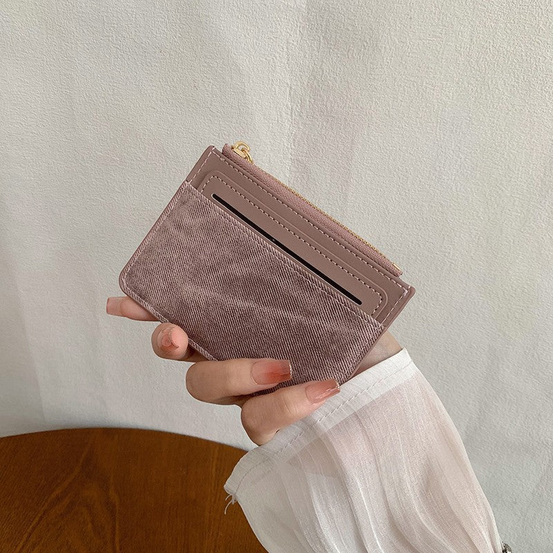 Textured Leather Cardholder Pouch
