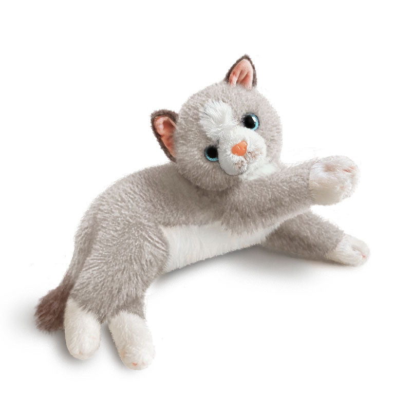 Realistic Stretch-Profile Orange Tabby Plush Lounger Kalsten